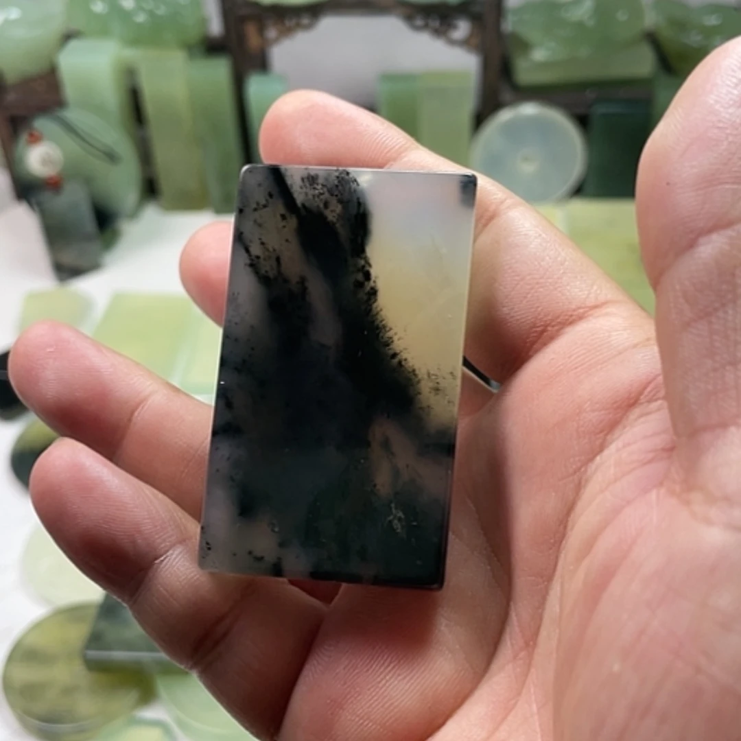 【闪购商品】未镶嵌岫玉挂件风**画