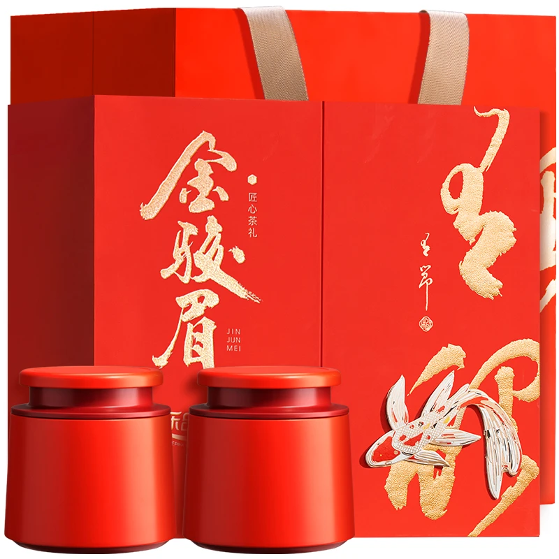 乐品乐茶特级金骏眉红茶茶叶 正宗武夷山浓香型礼盒装共250g