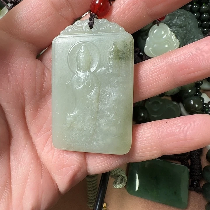 和田玉未镶嵌颈饰