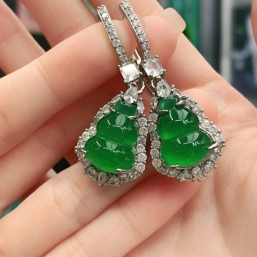 合金耳坠玛瑙/玉髓