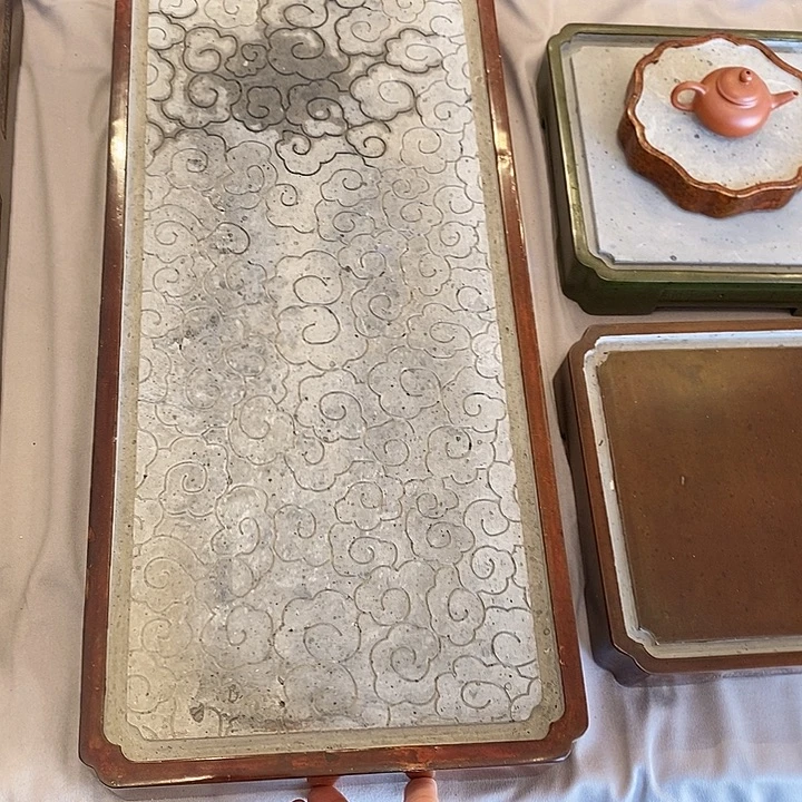 53*24*5.5cm大漆云纹吸水茶盘
