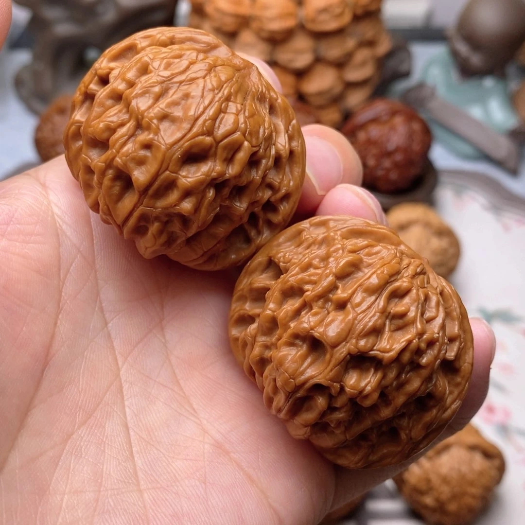 【闪购商品】文玩核桃把件磨盘43