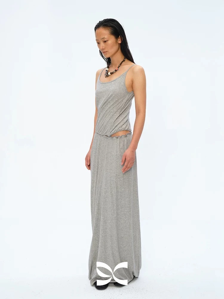 Square circle方圆多穿可拆卸设计感吊带长裙