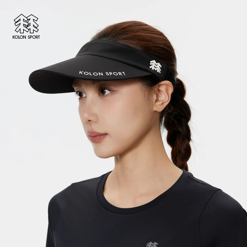 KOLON SPORT可隆女士徒步空顶遮阳帽夏徒步可拆卸户外运动帽子