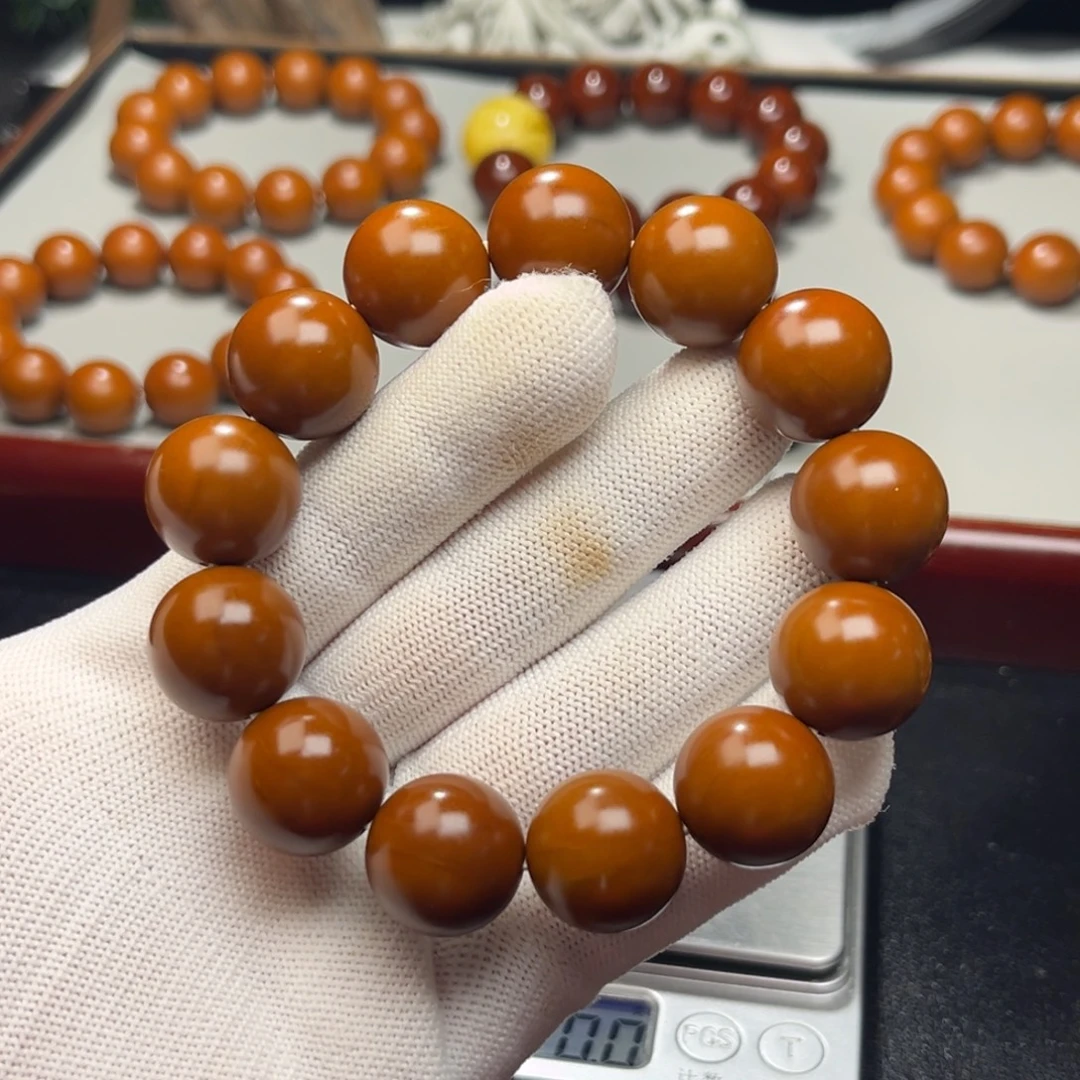 运***8橄榄核手串1.77+树王精品铁核 小孔