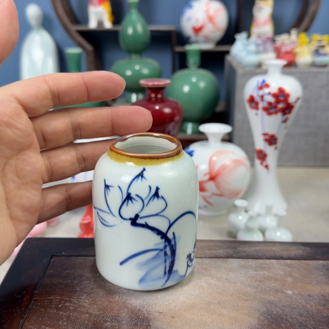 陶瓷手工小花器摆件