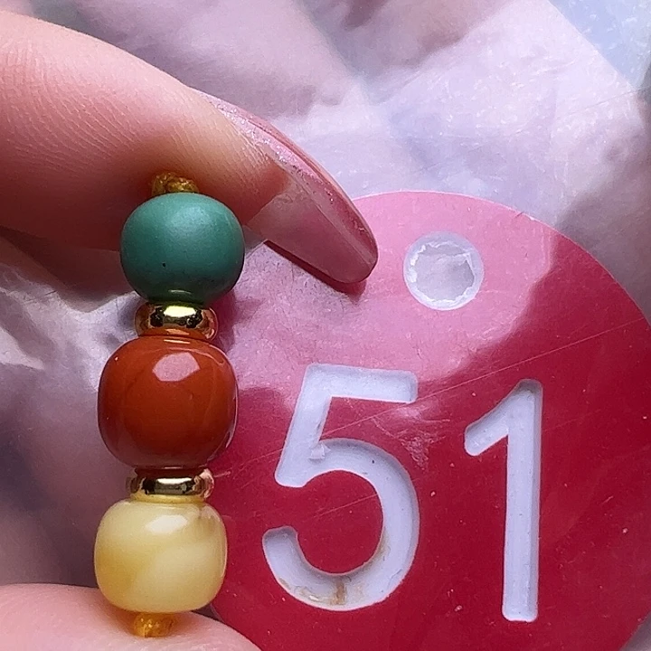 未镶嵌蜜蜡裸石7/7.7mm老型