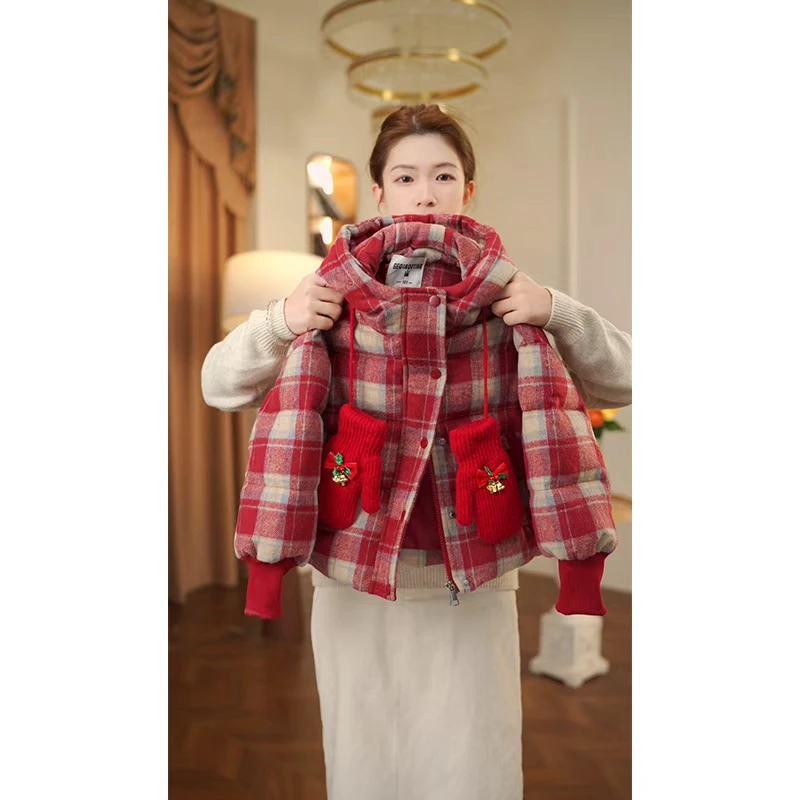 女童棉服冬装2025儿童冬季加厚棉袄小女孩夹棉外套3568