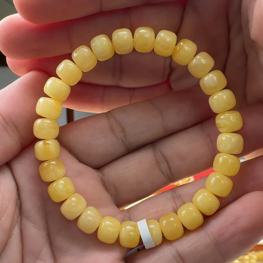 琥珀未镶嵌手链蜜蜡手串