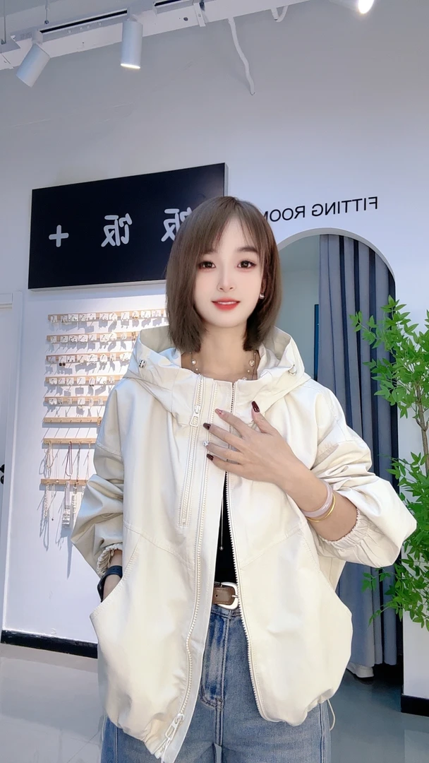 饭饭家 连帽休闲外套
