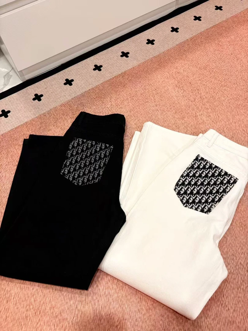 【阿祖】2025年时尚新款高级感轻奢重工牛仔裤EP3311