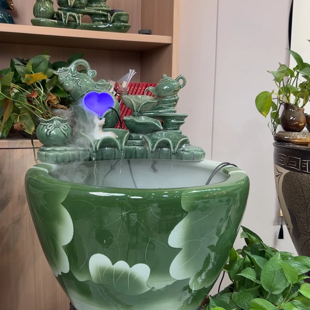 陶瓷景德镇陶瓷流水摆件