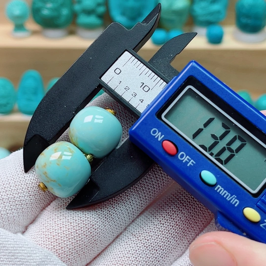 未镶嵌绿松石老型对珠