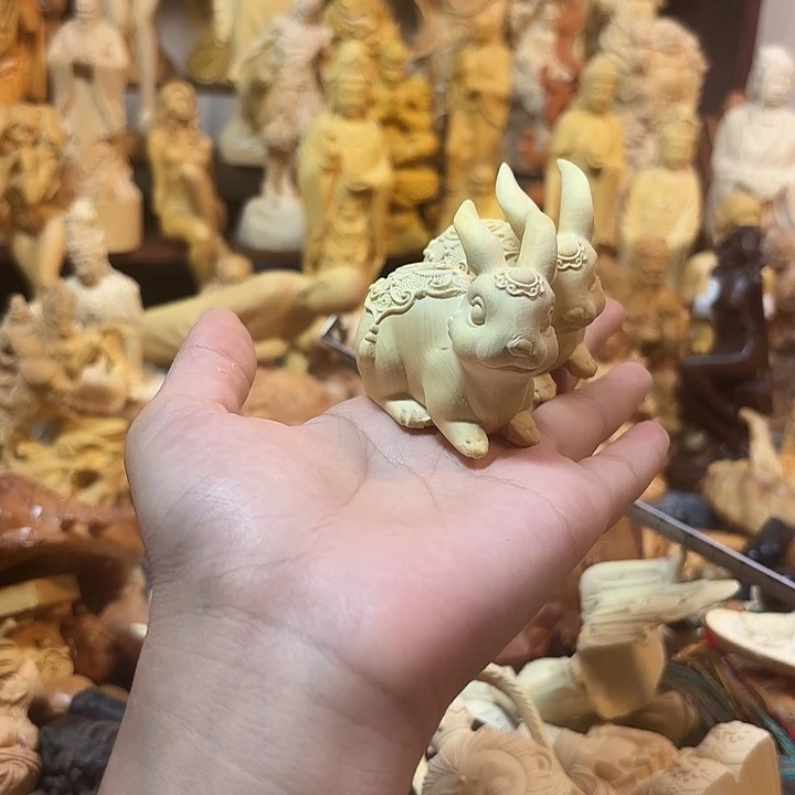 黄杨木黄杨木瑕疵兔子