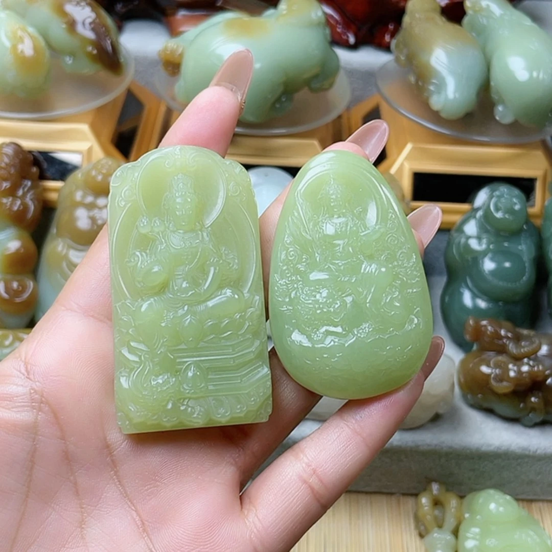 【闪购商品】未镶嵌和田玉挂件?***果