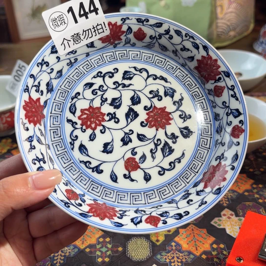 瓷孤品福利青花手绘杯杯壶承