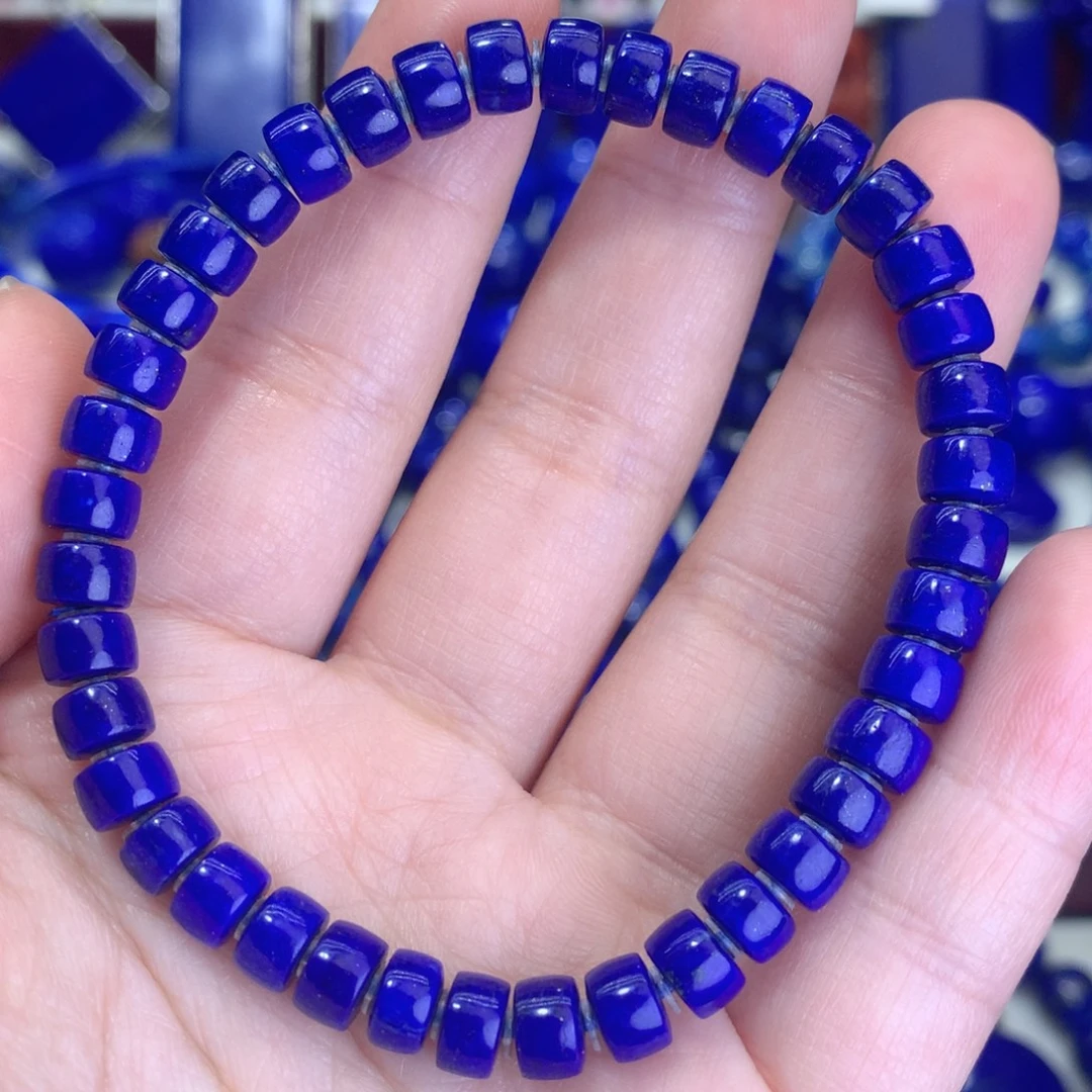 青金石未镶嵌6m直切手链