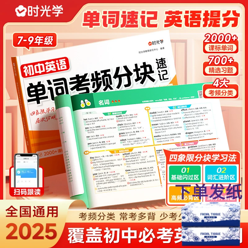 【时光学】初中英语单词考频分块速记