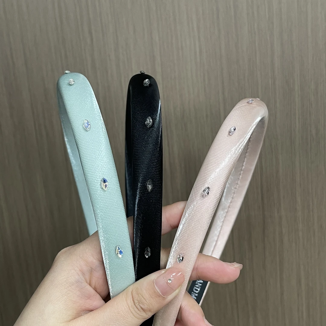 A1110/贴钻三色细版发箍纯色简约法式百搭