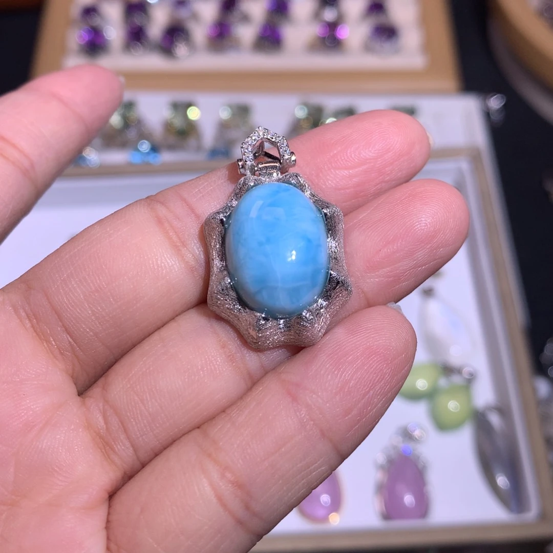 【闪购商品】黄晶吊坠(赠链)银S925镶嵌7**W戒指