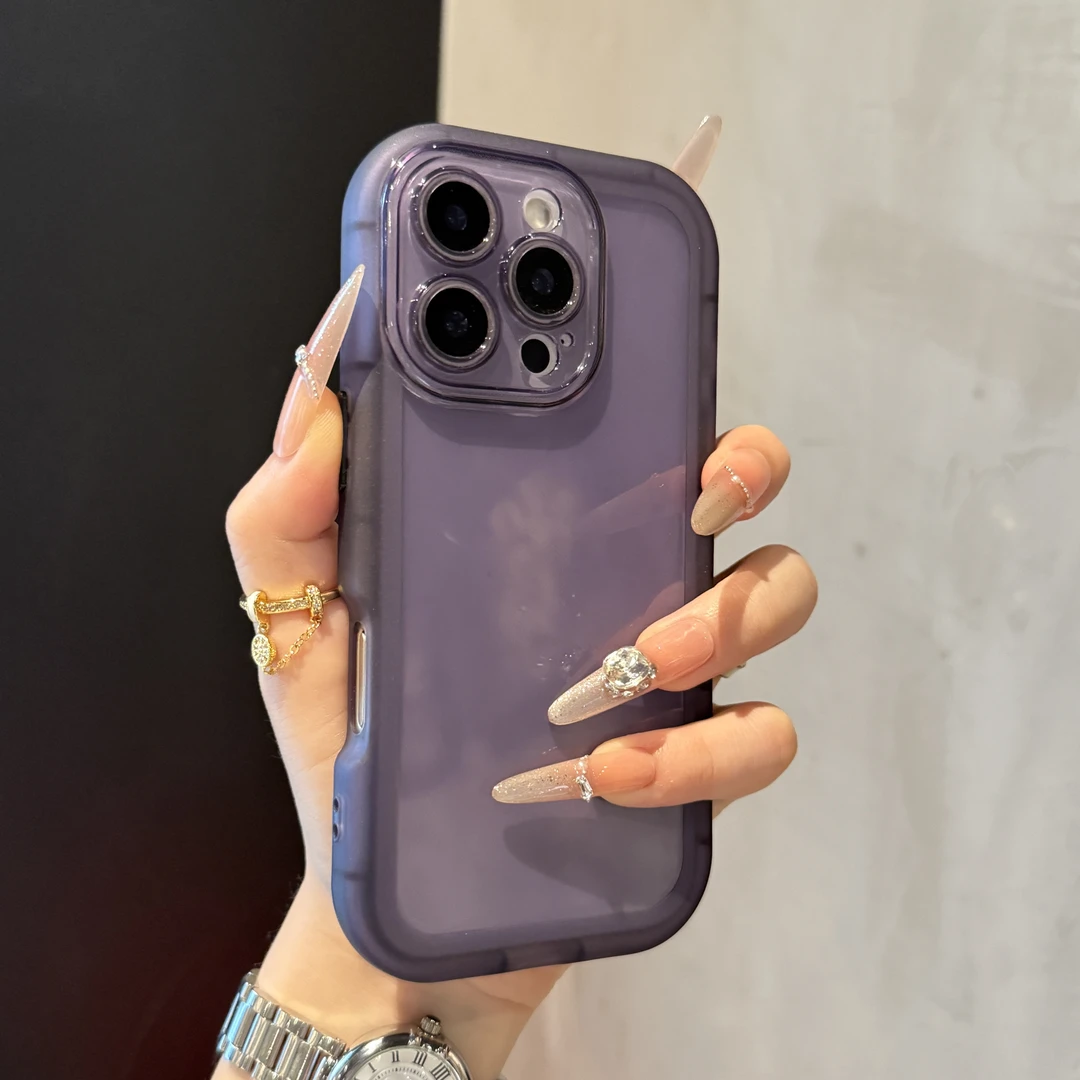简约加厚防摔气囊适用苹果16手机壳iPhone15promax高级14/13新款
