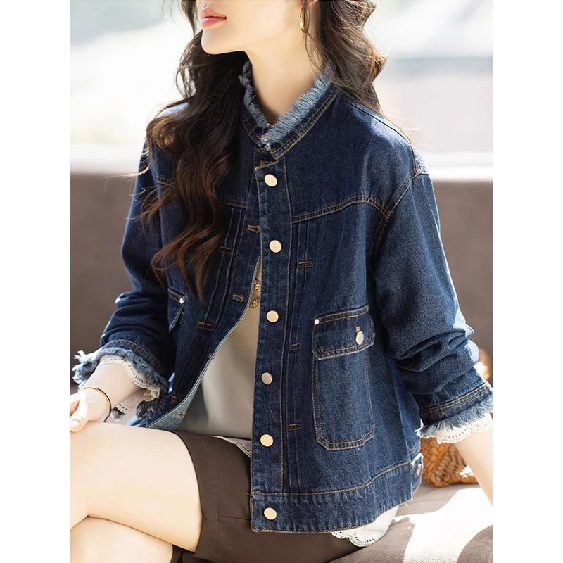 大连欧货牛仔外套女款2025秋新款爆款妈妈秋装高端洋气上档次上衣