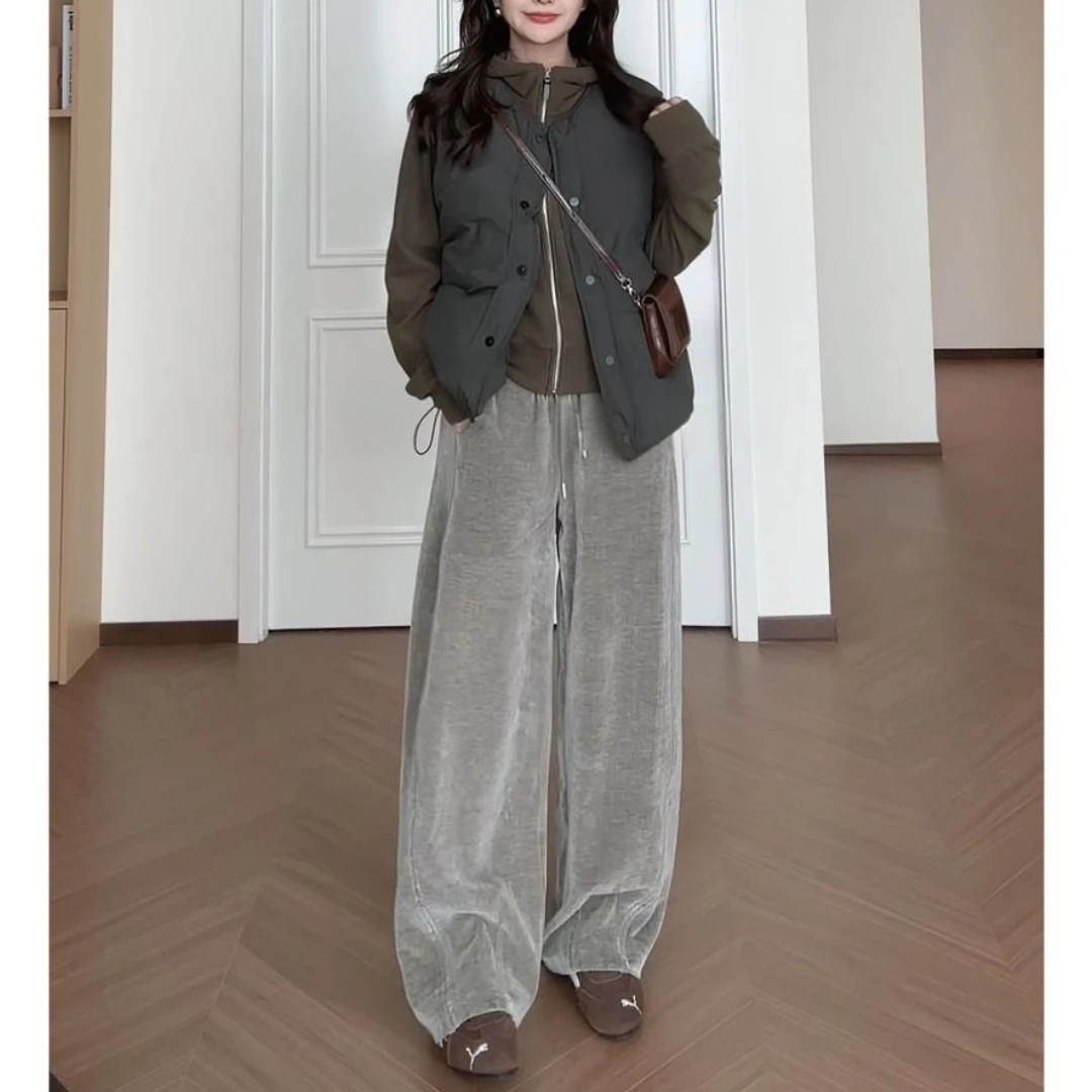 【秋桉之森】时尚百搭简约显瘦秋季直筒裤女