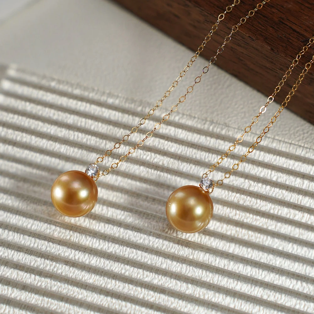 【小彤专属】【鎏金】南洋金珠10-11吊坠（多样性发货发一）RY8274