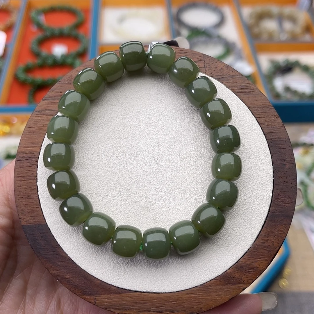 和田玉未镶嵌手串Z27卡9×10