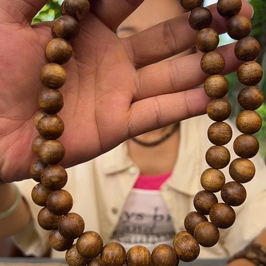 手串沉香黄棋板头圆珠1.3多样性发货1条