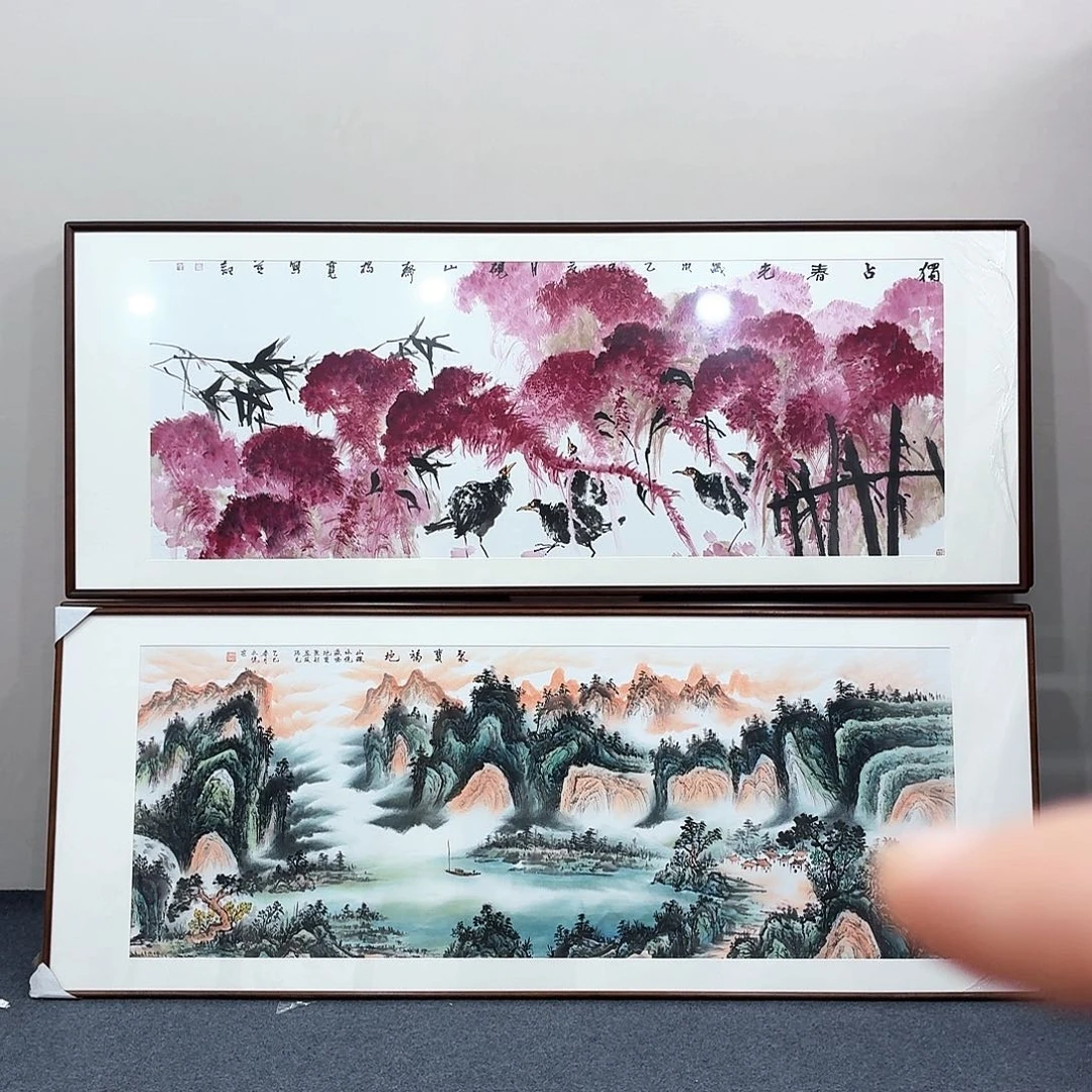 国画手绘作品210×80尺寸