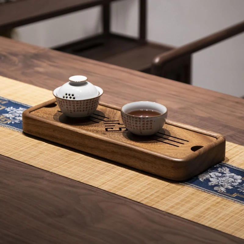 整木收纳盘餐盘木盘子双格创意家用托盘点心盘下午点心