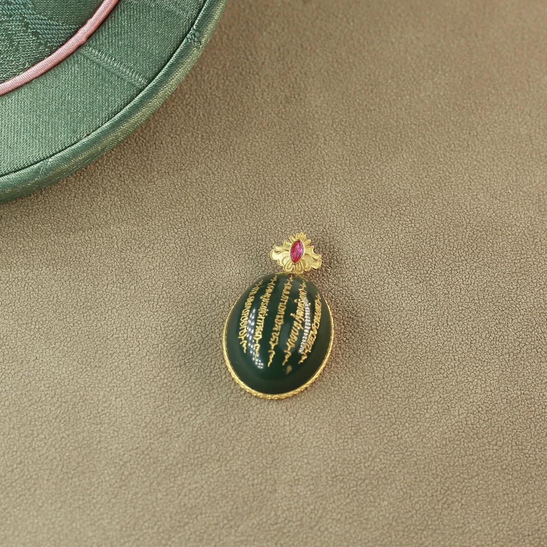 塔青五条18k吊坠HTY012