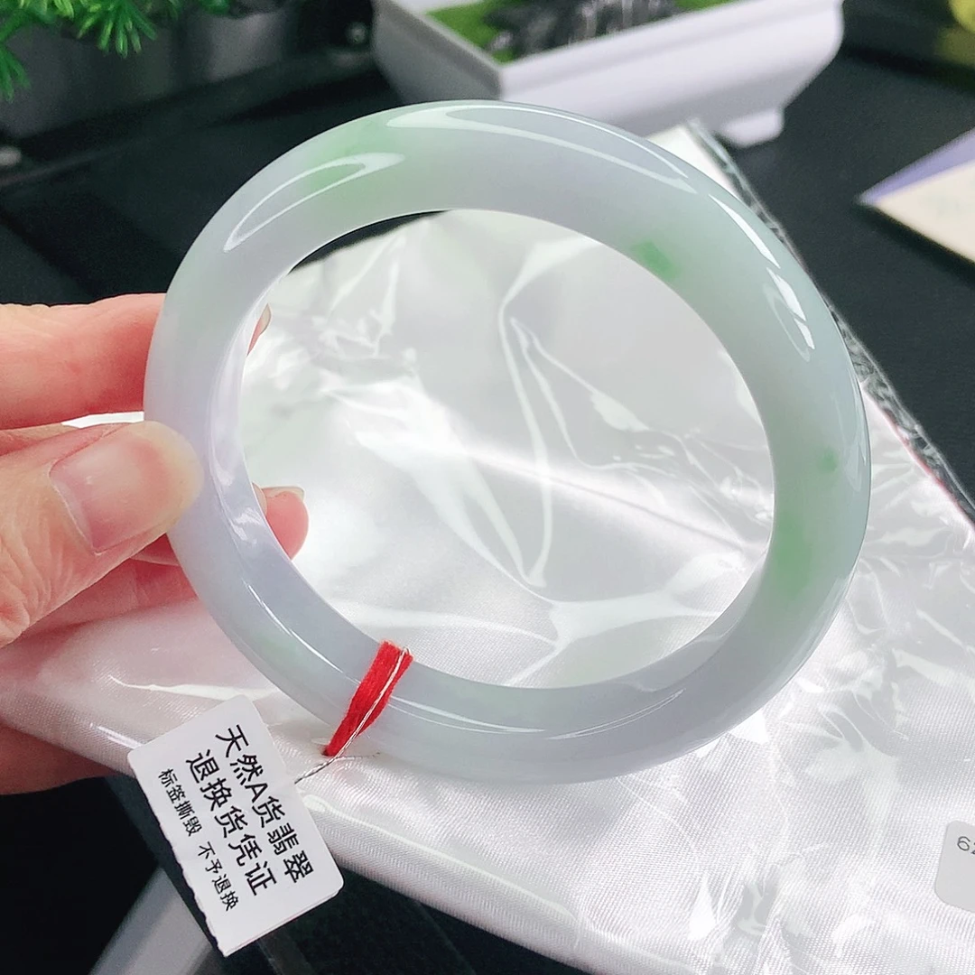 翡翠未镶嵌手镯62.5圈
