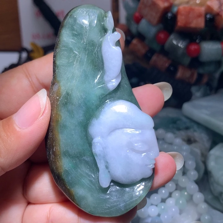 颈饰未镶嵌翡翠保真天然A货翡翠