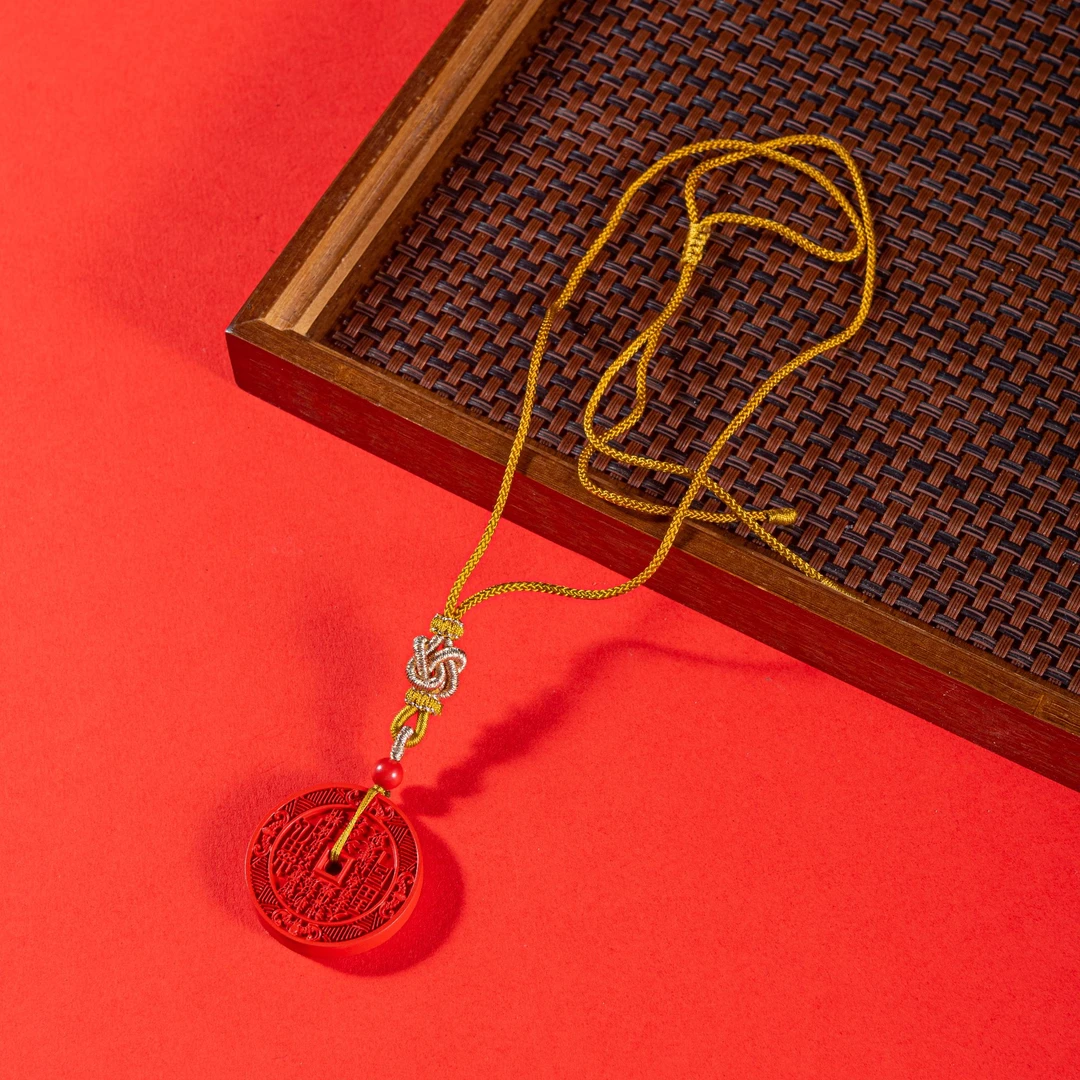 含辰砂工艺品宫皇顺朱砂水飞砂山鬼牌GHSZS02050080