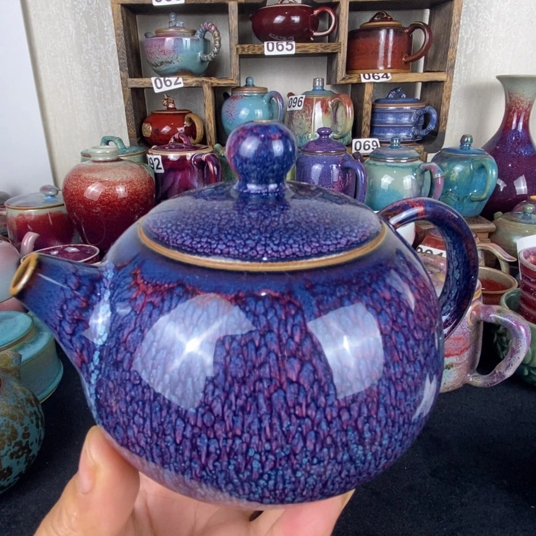 中国神后钧瓷茶具处理