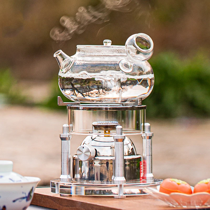 充气炉烧水炉户外煮茶防风便携野炊室外旅行茶具火锅卡式炉