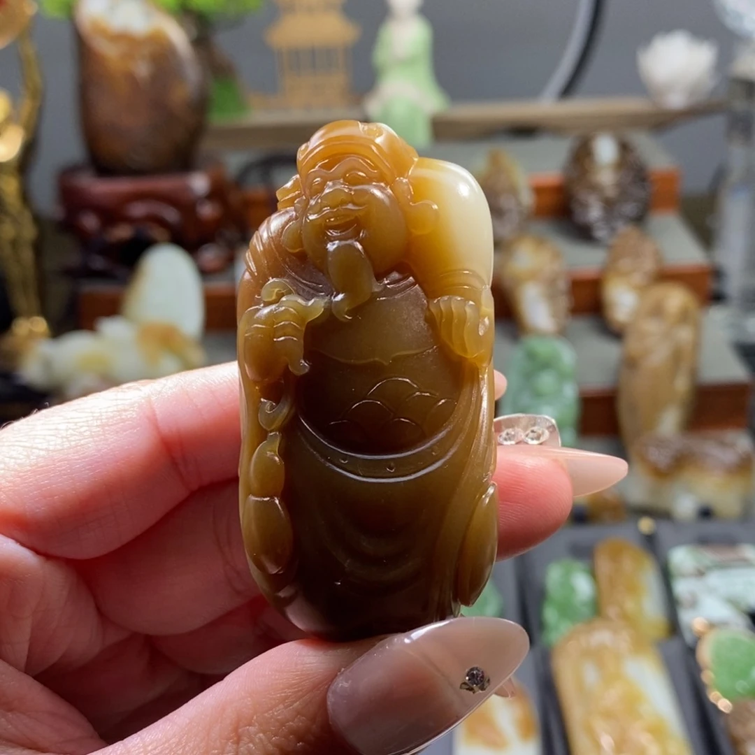 和田玉（糖玉）吊坠(不含链)未镶嵌