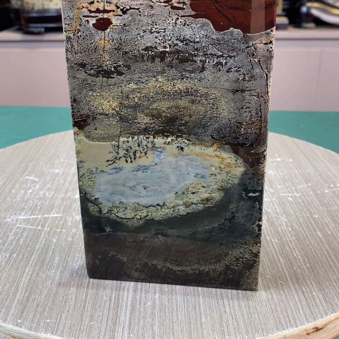 石材广西国画石草花石