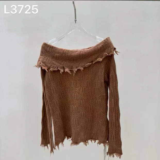 3725法式慵懒风针织衫
