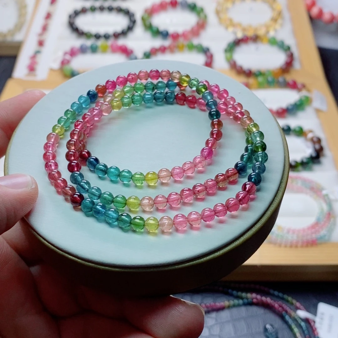 碧玺未镶嵌碧玺手链