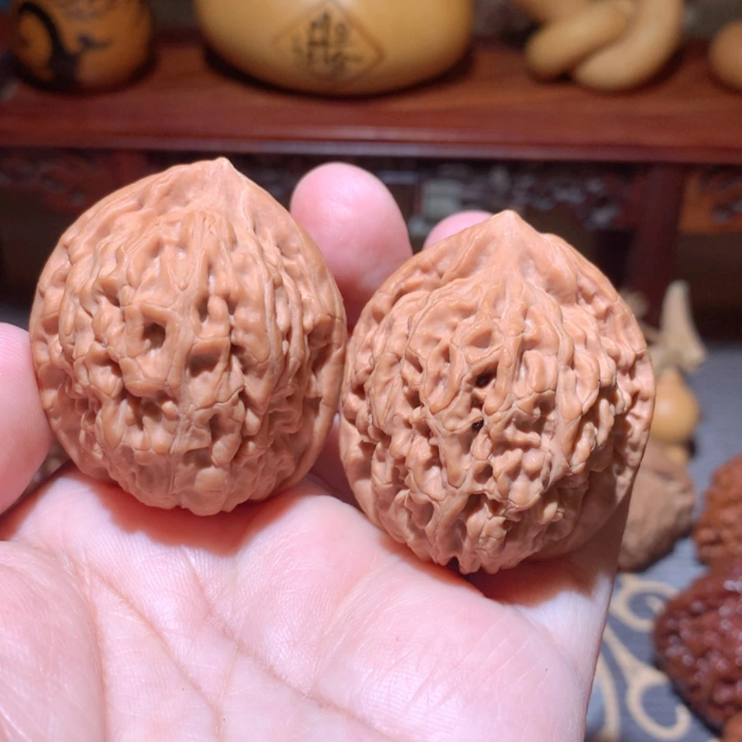 【闪购商品】文玩核桃把件5号莲花尺寸37