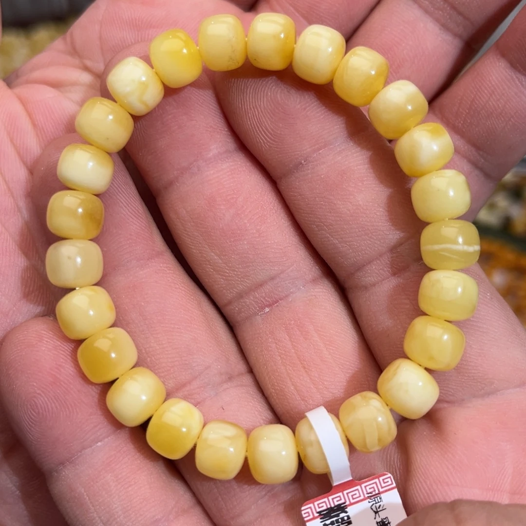 琥珀未镶嵌手链00008.8mm