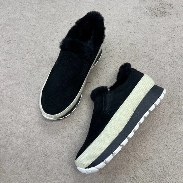 HB皮毛一体休闲女鞋0449