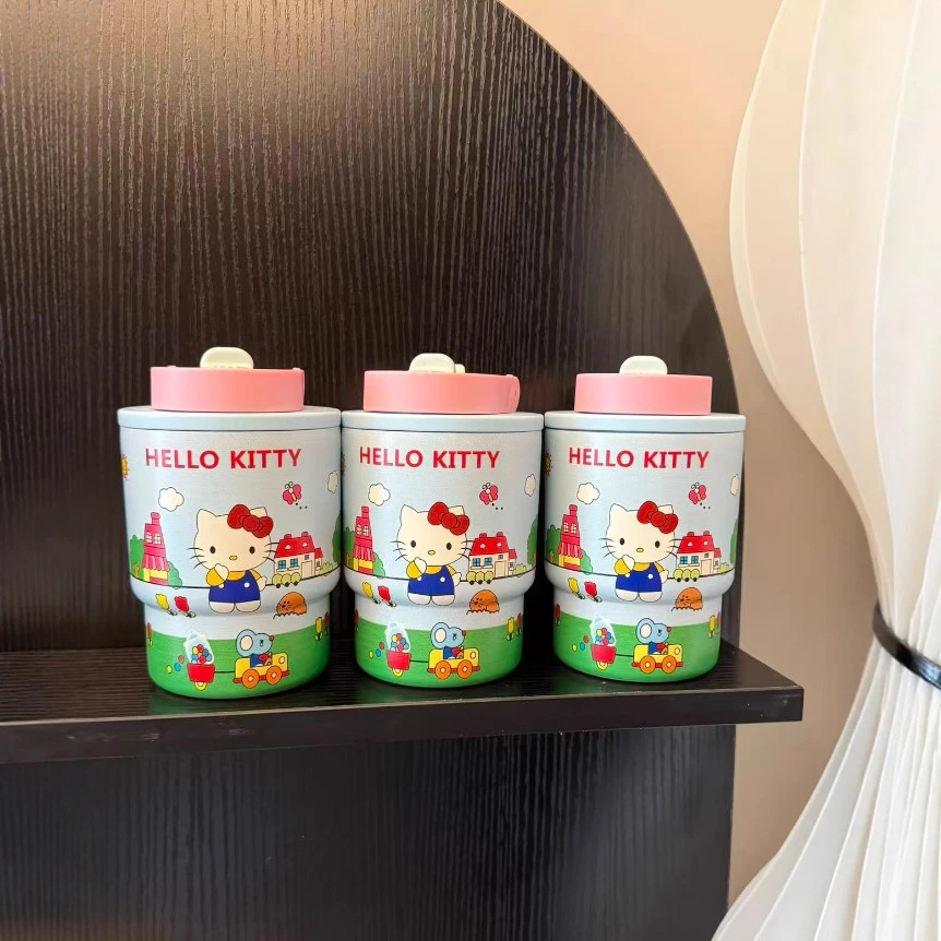 316不锈钢保温杯水杯女生高颜值新款吸管杯小巧便携双饮咖啡杯