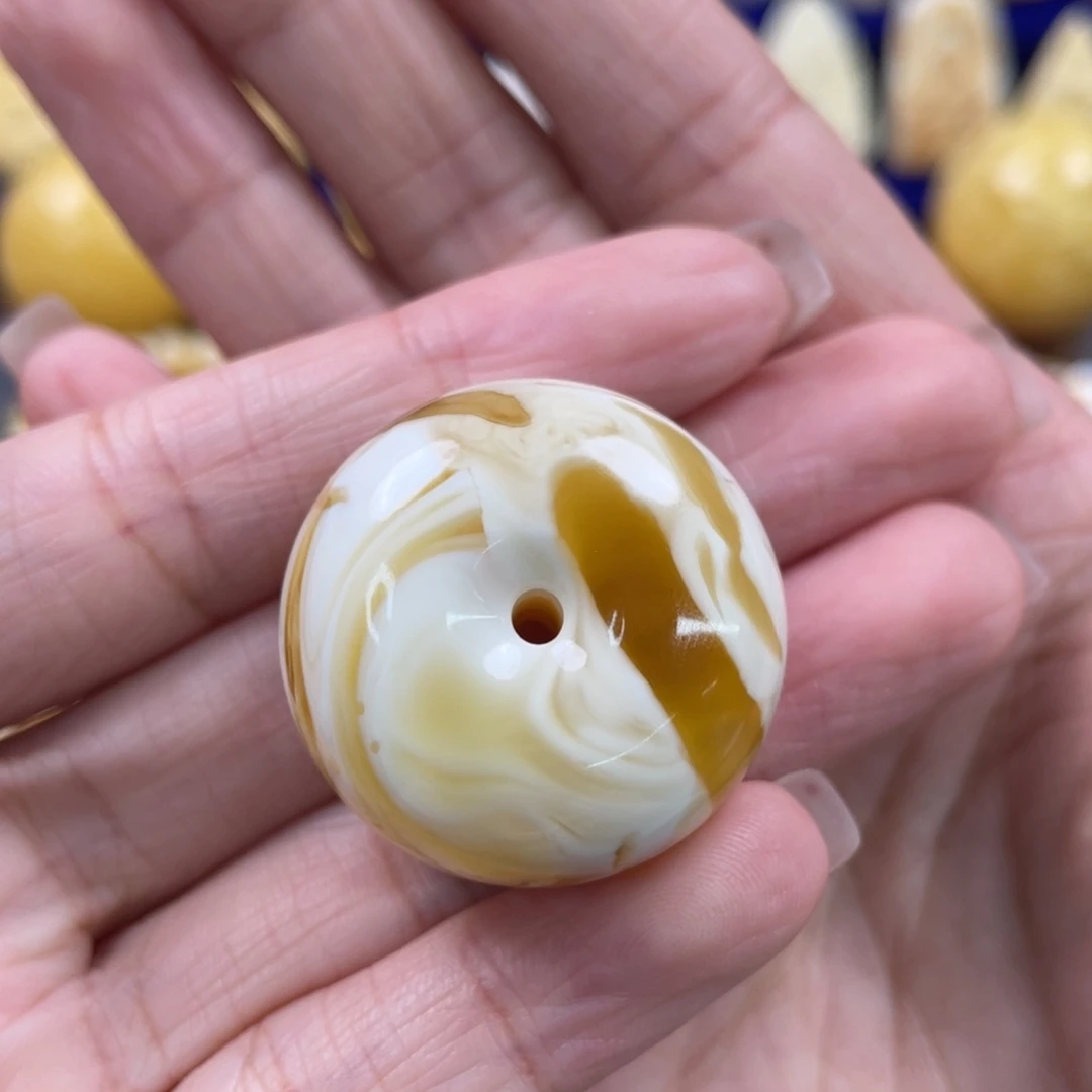 蜜蜡未镶嵌裸石琥珀蜜蜡平安扣