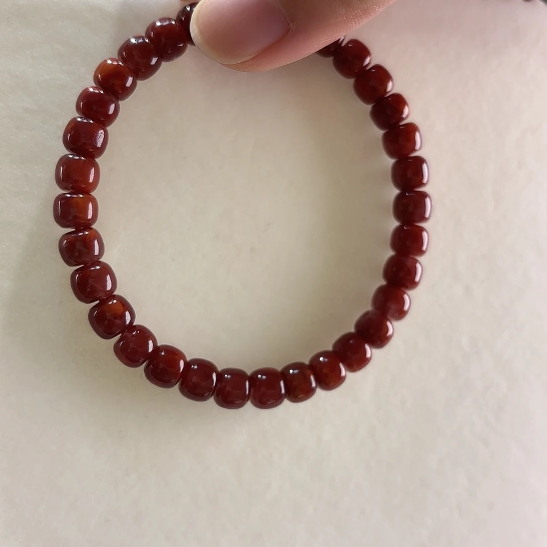 南红玛瑙未镶嵌手链