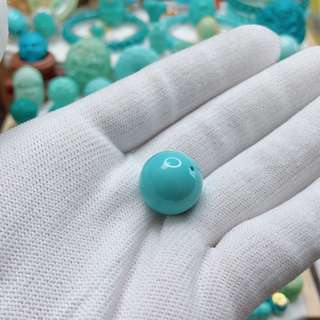 绿松石未镶嵌圆珠16.2mm