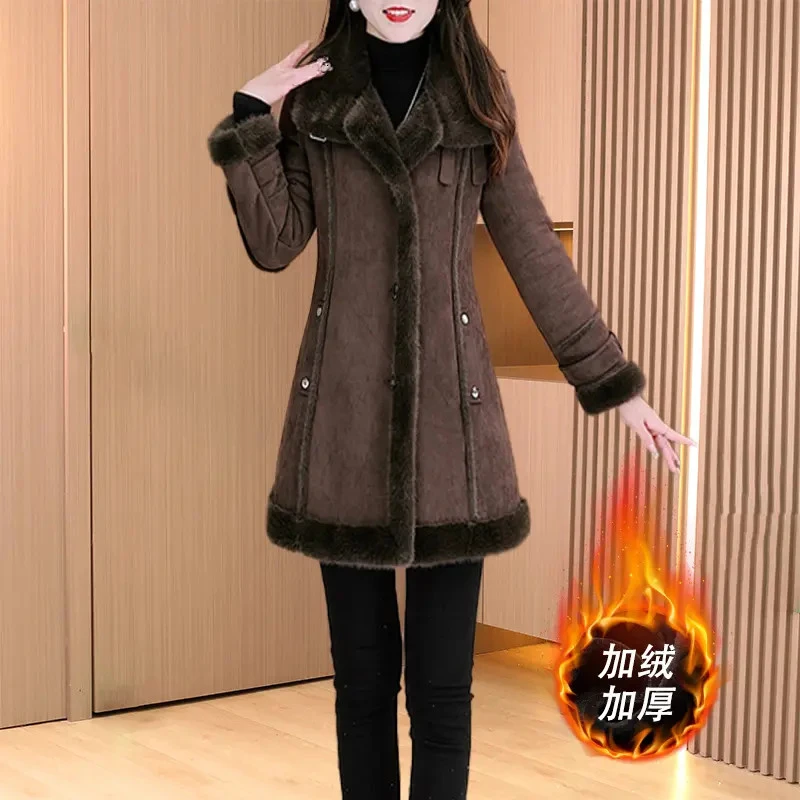 【外套】28467梦晚冬季新款贵夫人大气时尚休闲修身毛呢保暖外套